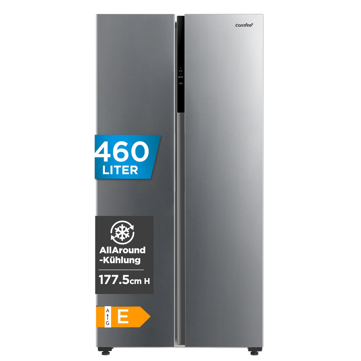 Comfee Side-by-Side Kühlschrank 460L, No Frost, Familienkühlschrank