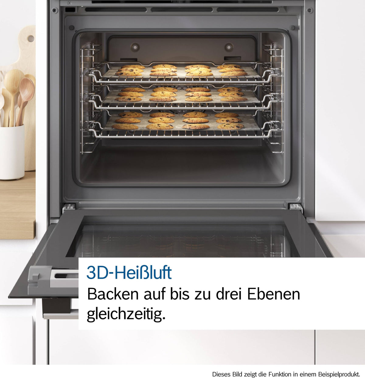 Bosch HBA272BB3 Serie 4 Einbau-Backofen, 3D-Heißluft, Pyrolyse, Hydrolyse, Touch Control