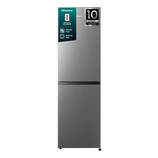 Hisense RB327N4ADD Kühl-Gefrierkombination 256L, Total No Frost, EEK D, Inox Look