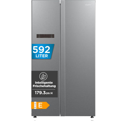 Comfee Side-by-Side Kühlschrank 592L, No Frost, Inverter Kompressor, 35 dB