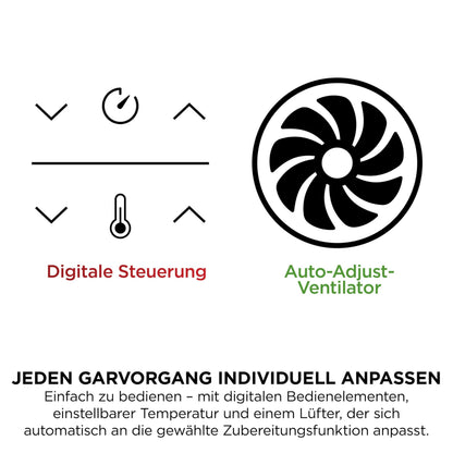 Ninja DZ400EUBK Heißluftfritteuse MAX Dual Zone 9,5L, 6-in-1, Air Fry, Max Crisp, Schwarz