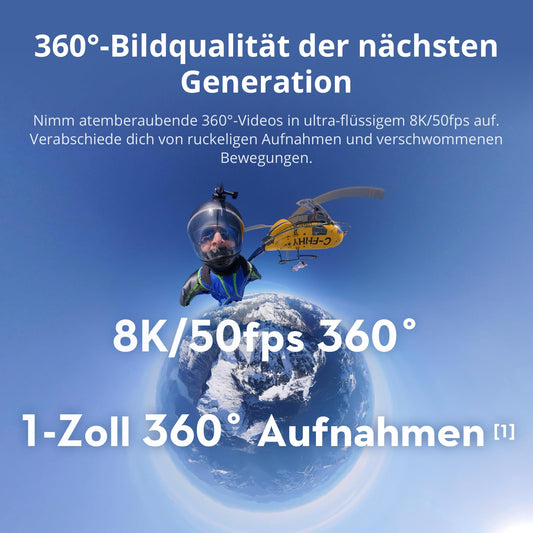 DJI Osmo 360 Adventure Combo, 360 Grad Kamera