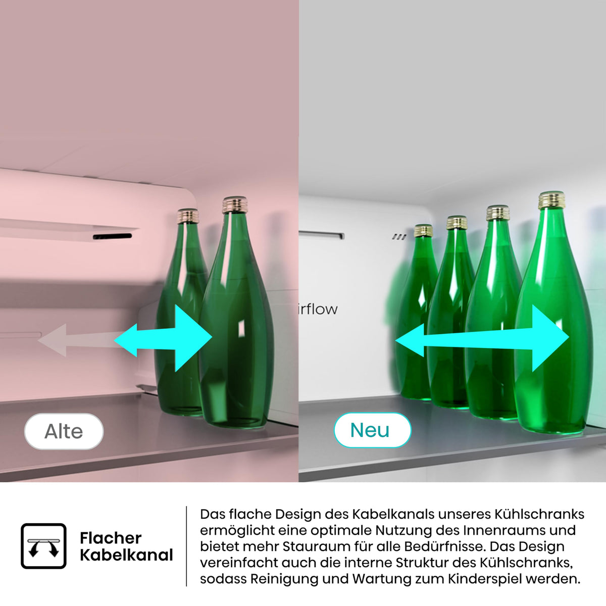 Hisense RS5P528STFE Side-by-Side 528L, Eis-/Wasserspender, No Frost, ConnectLife, Schwarz