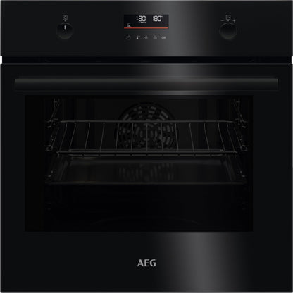 AEG Einbaubackofen 5, Ringheißluft, Pyrolyse, BPE53516AB