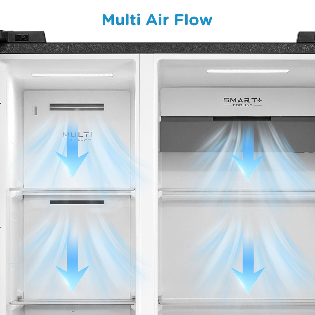 Comfee Side-by-Side Kühlschrank 592L, No Frost, Inverter Kompressor, 35 dB