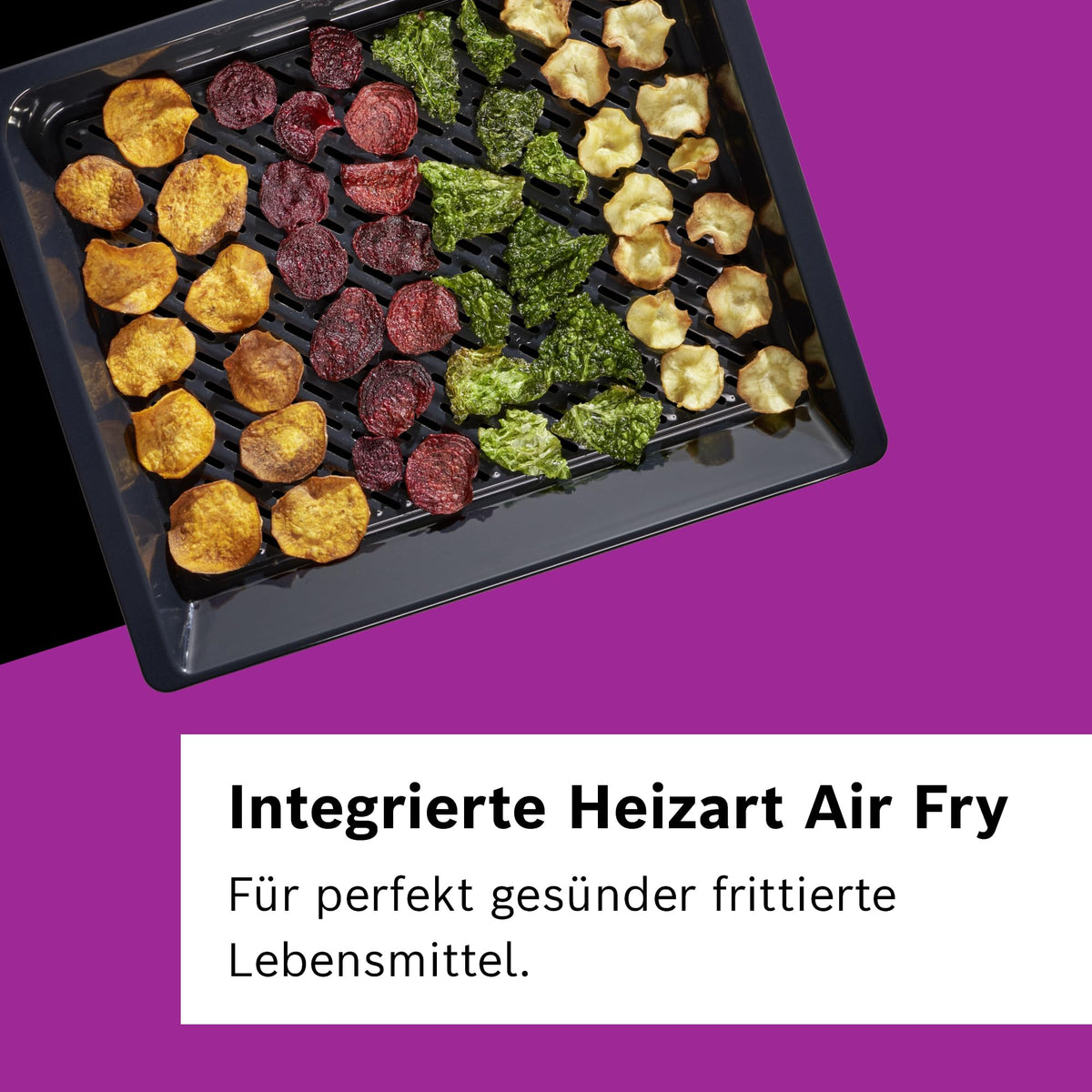 Bosch HBA272BB3 Serie 4 Einbau-Backofen, 3D-Heißluft, Pyrolyse, Hydrolyse, Touch Control