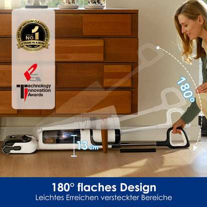 Tineco Floor One Stretch S6 Nass Trockensauger, 20Kpa，180°-Flachdesign