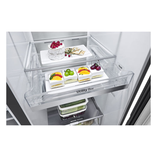 LG GSXV90MCDE Side-by-Side Kühlschrank 628L, InstaView, Door-in-Door, Craft Ice, No Frost